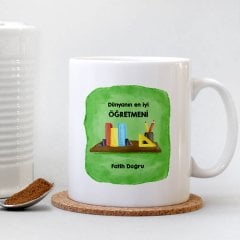 Kişiye Özel Beyaz Kupa Bardak (Öğretmenler Günü Temalı-22)