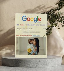 Kişiye Özel Google Dünyanın En İyi Annesi Dekoratif Ahşap Çerçeve