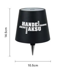 BK Gift Kişiye Özel İsimli Kablosuz Led Siyah Şişe Lambası-2, Ev Hediyesi, Arkadaşa Hediye, Sevgiliye Hediye
