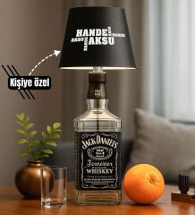 BK Gift Kişiye Özel İsimli Kablosuz Led Siyah Şişe Lambası-2, Ev Hediyesi, Arkadaşa Hediye, Sevgiliye Hediye