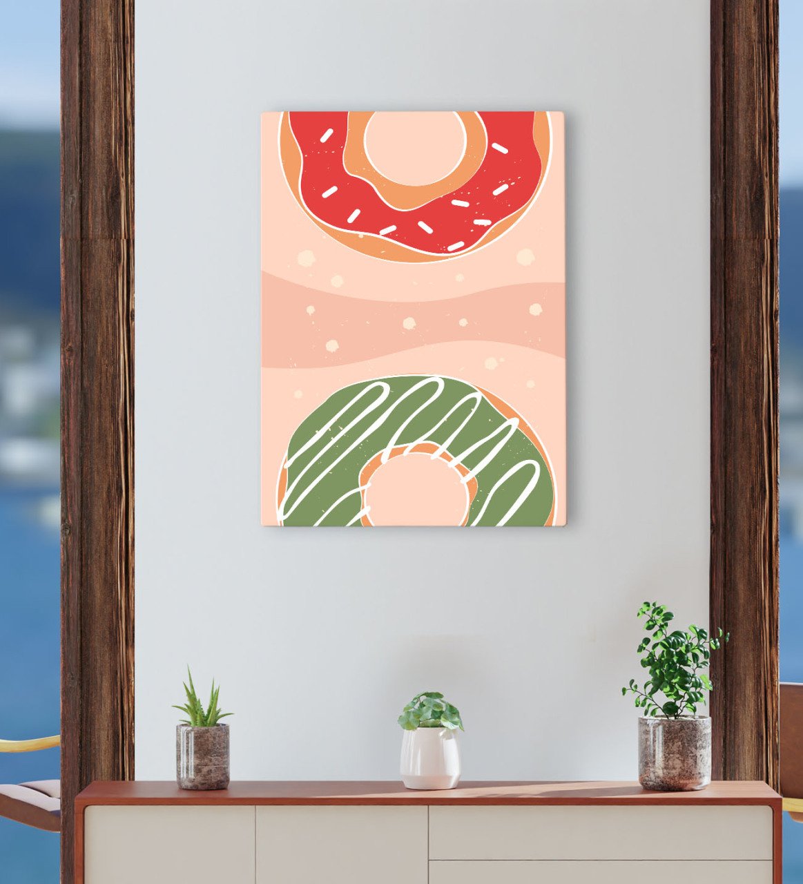 BK Gift Cafe & Bar & Restaurant Konseptli Kanvas Tablo 30x50cm-84