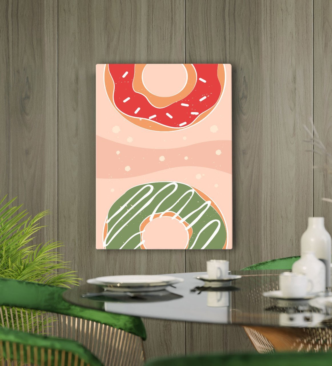 BK Gift Cafe & Bar & Restaurant Konseptli Kanvas Tablo 50x70cm-84