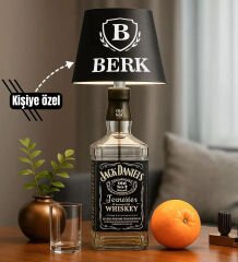 BK Gift Kişiye Özel İsimli Kablosuz Led Siyah Şişe Lambası-4, Ev Hediyesi, Arkadaşa Hediye, Sevgiliye Hediye