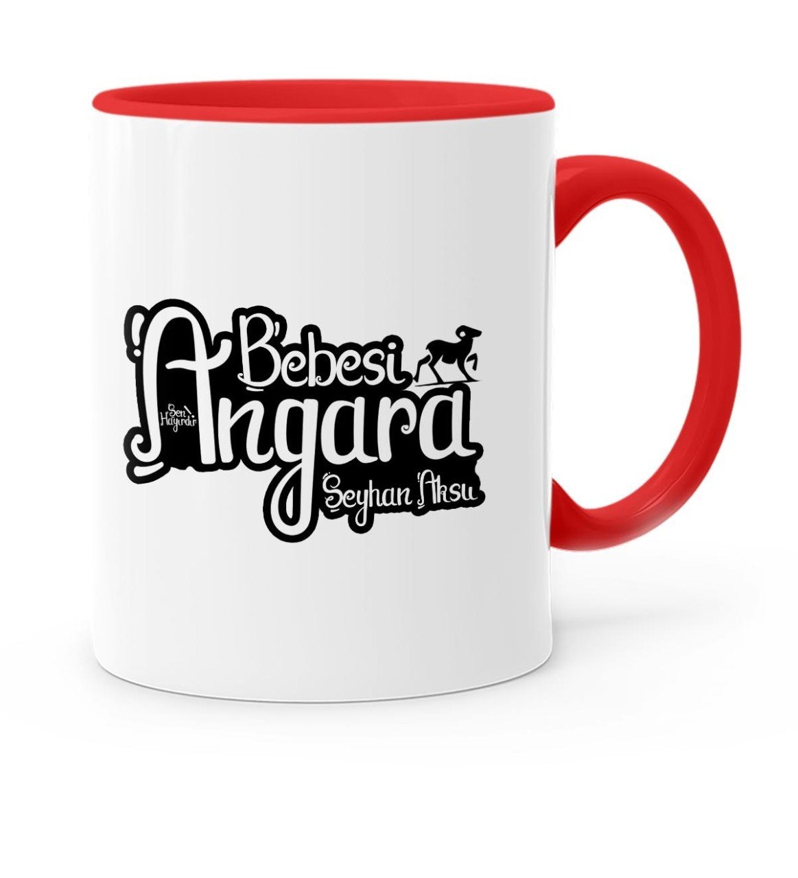 Kişiye Özel Angara Bebesi Kırmızı Kupa Bardak - 2