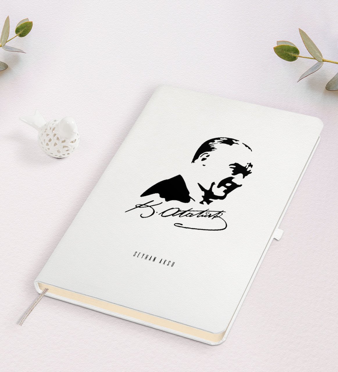 Kişiye Özel Atatürk Temalı Beyaz Defter-26