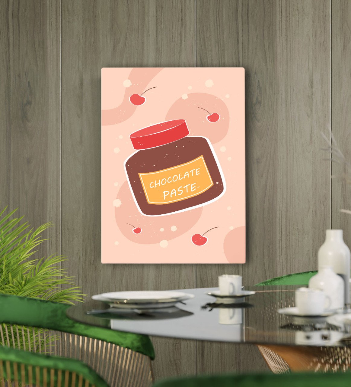 BK Gift Cafe & Bar & Restaurant Konseptli Kanvas Tablo 50x70cm-85