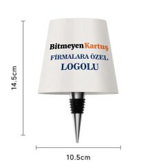 BK Gift Firmalara Özel Logolu Kablosuz  Led Beyaz Şişe Lambası(5 Adet), Cafe&Bar Masa Dekoru, Cafelere Özel, Firmalara Özel