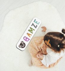 BK Toys Çocuklara Özel İsimli Figürlü Ahşap Eğitici Yapboz Puzzle-32