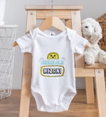 BK Kids Bırkalama Kızanı Tasarımlı Beyaz Bebek Body Zıbın-1