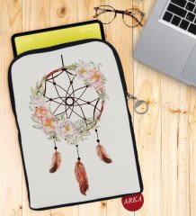 BK Gift Rüya Kapanı Tasarımlı Taşınabilir Koruyucu Tablet Kılıfı & Organizer Çanta - Siyah-1