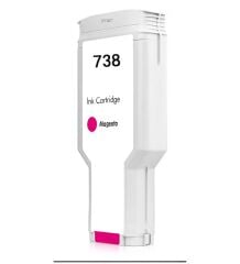 HP 738 497N6A Kırmızı Muadil Kartuş 300ML HP T850, HP T950