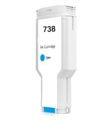 HP 738 498N5AMavi Muadil Kartuş 300ML HP T850, HP T950