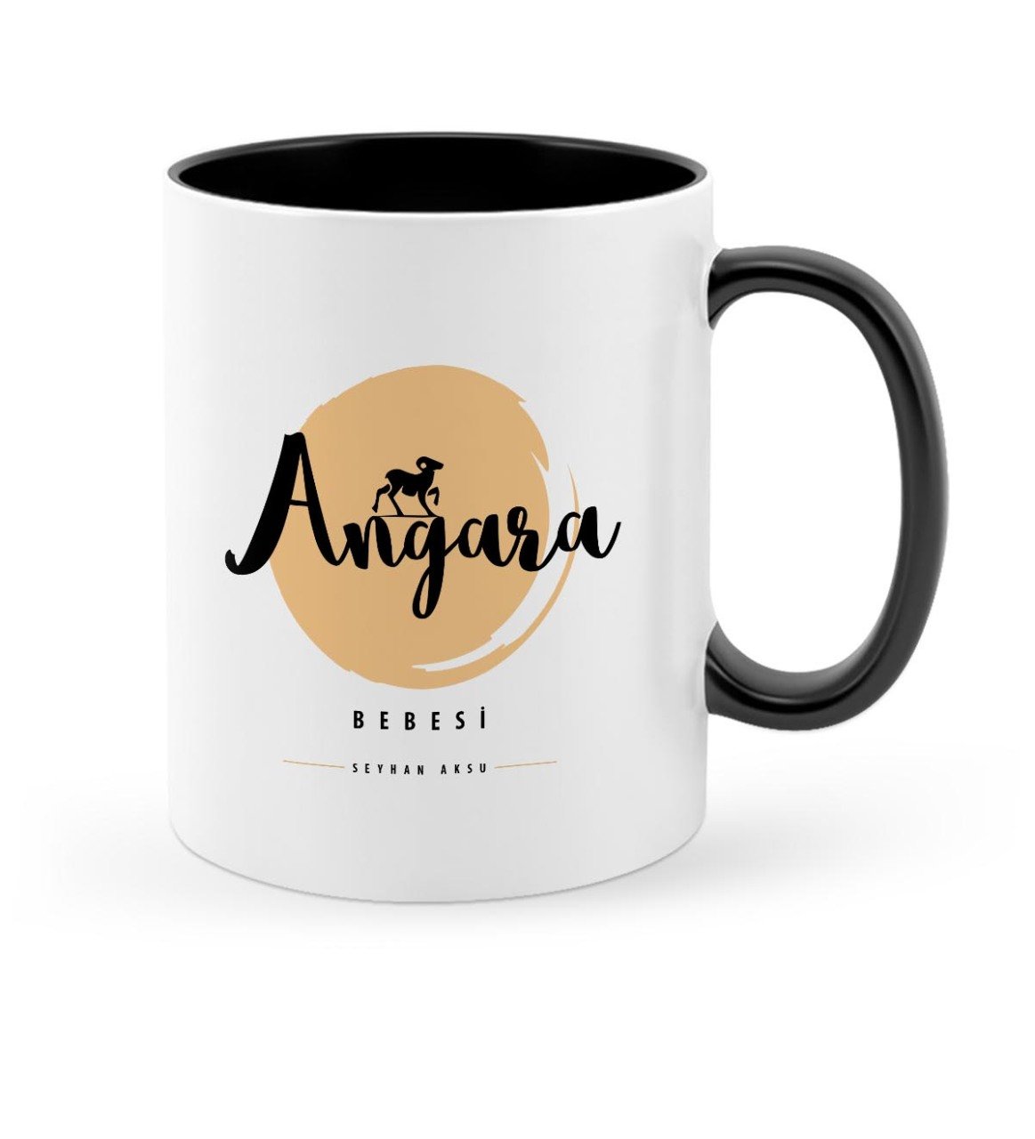 Kişiye Özel Angara Bebesi Siyah Kupa Bardak - 4