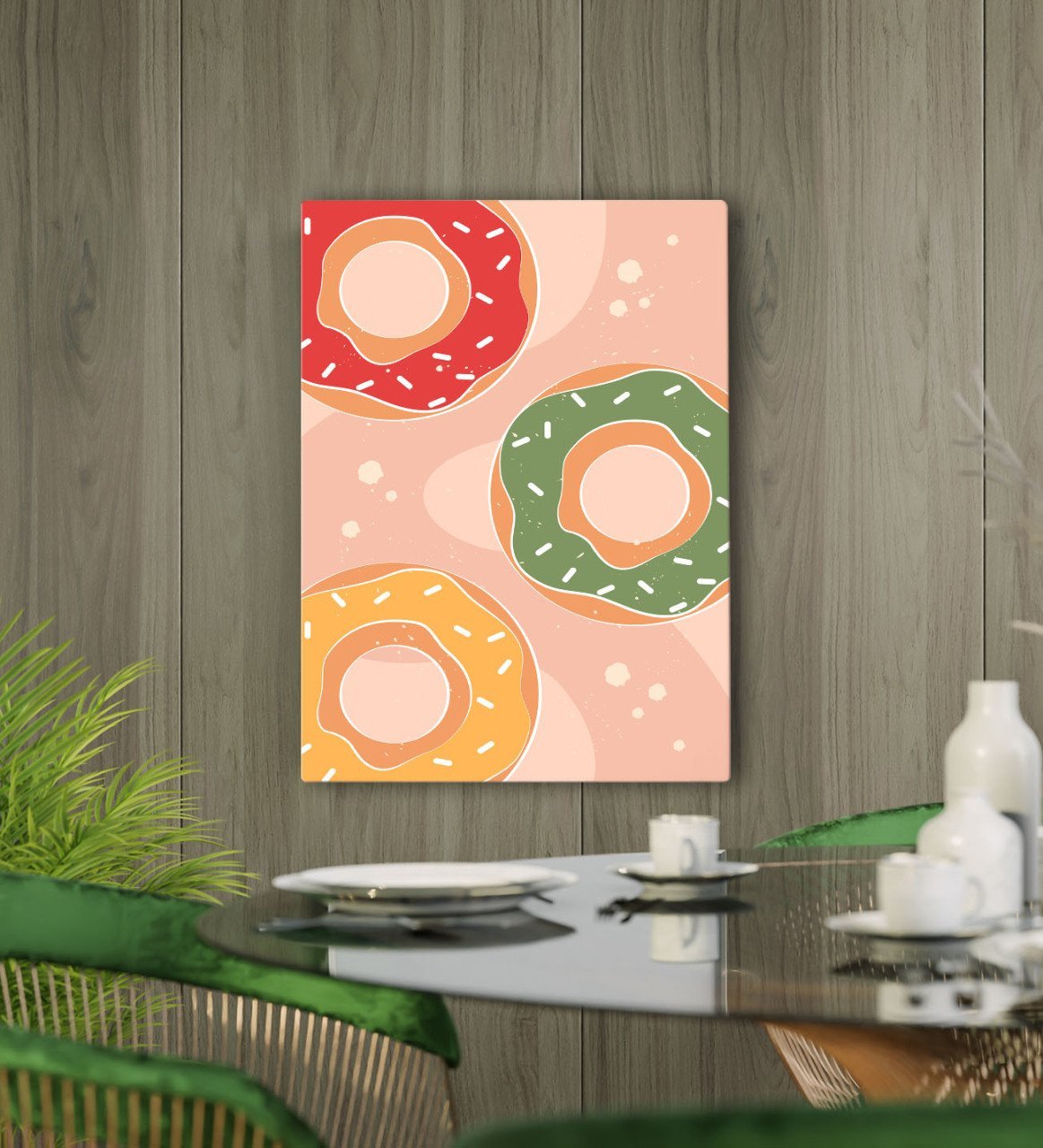 BK Gift Cafe & Bar & Restaurant Konseptli Kanvas Tablo 50x70cm-88