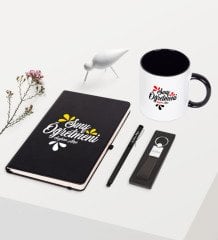 Kişiye Özel Sınıf Öğretmeni Temalı Siyah Defter Kalem Anahtarlık Kupa Seti - 1