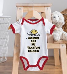 BK Kids Takatum Kalmadi Tasarımlı Kırmızı Bebek Body Zıbın-1