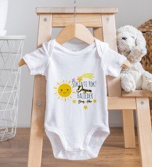BK Kids Kişiye Özel Sıkıntı Yok Dayım Halleder Tasarımlı Bebek Body Zıbın ve Mama Önlüğü Hediye Seti - Model 1