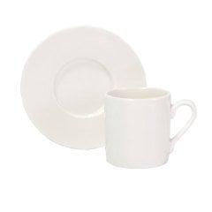 Sublimasyon Porselen Beyaz Kahve Fincanı 6 'lı Set - İthal