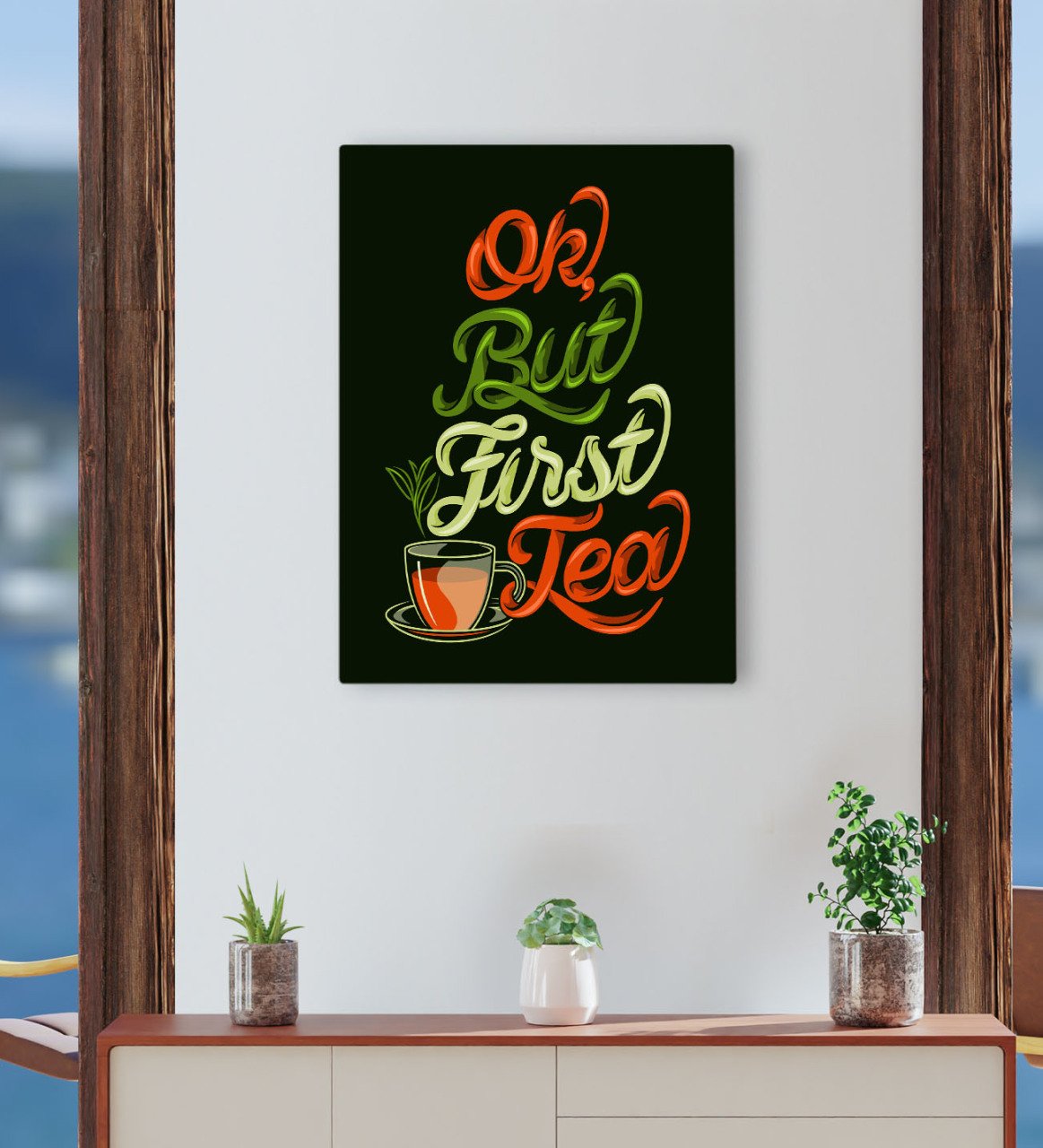 BK Gift Cafe & Bar & Restaurant Konseptli Kanvas Tablo 30x50cm-89