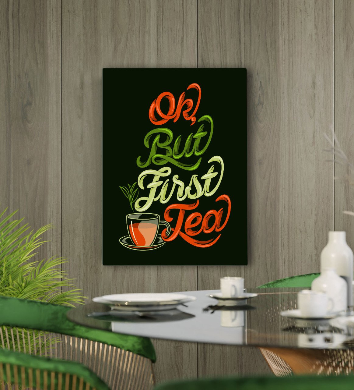 BK Gift Cafe & Bar & Restaurant Konseptli Kanvas Tablo 50x70cm-89