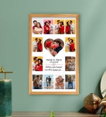BK Gift Kişiye Özel Fotoğraflı Aşk Tablosu Tasarımlı Ahşap Çerçeveli Tablo 40x25cm, Sevgiliye Hediye, Ev Hediyesi