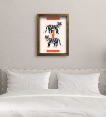 BK Gift Yatak Odası Konseptli Doğal Masif Ahşap Çerçeveli Tablo-114