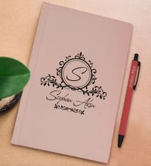 BK Gift Kişiye Özel İsimli Pudra Pembesi Sert Kapaklı Defter ve Tükenmez Kalem Seti, Arkadaşa Hediye, Yeni İş Hediyesi, Doğum Günü Hediyesi-20