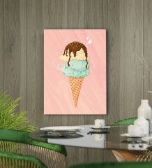 BK Gift Cafe & Bar & Restaurant Konseptli Kanvas Tablo 50x70cm-91
