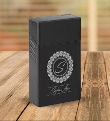 Kişiye Özel İsimli Siyah Touch/Slender Boy Metal Sigara Kutusu-2