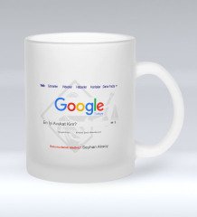 Kişiye Özel Google En İyi Avukat Cam Kupa Bardak - 1
