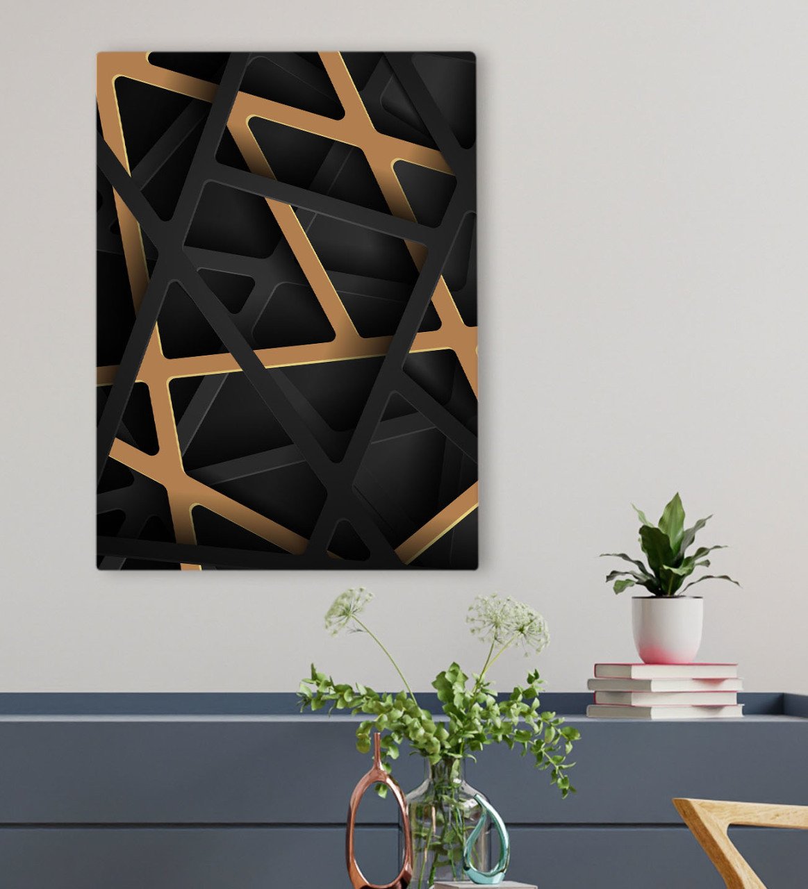 BK Gift Otel Odası Konseptli Kanvas Tablo 50x70cm-1