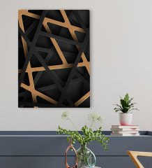 BK Gift Otel Odası Konseptli Kanvas Tablo 50x70cm-1