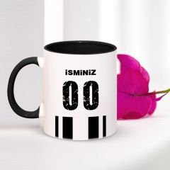Kişiye Özel Siyah Kupa Bardak (Siyah Beyaz Temalı) 003