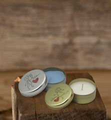 BK Gift Kişiye Özel Çift Tasarımlı Silver ve Gold Metal Kutuda Kokulu Mum Hediye Seti - 4, Ev Hediyesi, Sevgiliye, Arkadaşa Hediye, Kokulu Mum