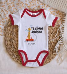 BK Kids Te Şimdi Tasarımlı Kırmızı Bebek Body Zıbın-1