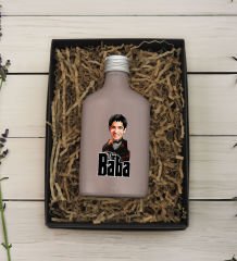 BK Gift Kişiye Özel The Baba Karikatürlü Mat Gri Tasarım Cam Şişede 200 ml Kolonya-5, Babaya Hediye, Babalar Günü Hediyeleri, Hediyelik Baskılı Kolonya