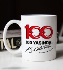 BK Gift 29 Ekim Temalı Beyaz Kupa Bardak-7, Arkadaşa Hediye , 29 Ekim Hediyesi, 100.Yıl Hediyesi
