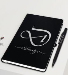 BK Gift Kişiye Özel İsimli Dereceli Termos & Defter & Kalem Hediye Seti-1, Arkadaş Hediye, Sevgiliye Hediye,Babalar Günü Hediyesi