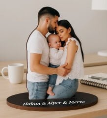 BK Gift Kişiye Özel Tam Boy Fotoğraflı Ahşap Biblo-1, Arkadaşa Hediye, Sevgiliye Hediye, Ev Hediyesi