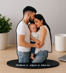 BK Gift Kişiye Özel Tam Boy Fotoğraflı Ahşap Biblo-1, Arkadaşa Hediye, Sevgiliye Hediye, Ev Hediyesi