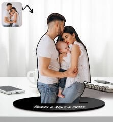 BK Gift Kişiye Özel Tam Boy Fotoğraflı Ahşap Biblo-1, Arkadaşa Hediye, Sevgiliye Hediye, Ev Hediyesi