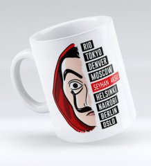 Kişiye Özel La Casa De Papel Kupa Bardak - 8