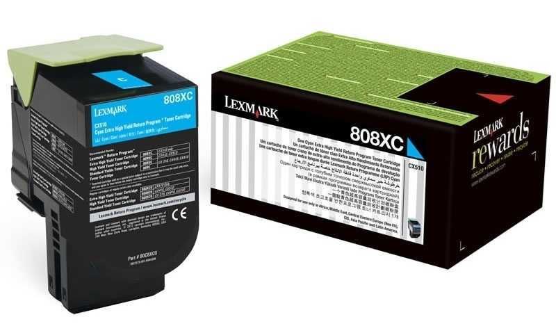Lexmark 80C8XC0 (808XC) Mavi Orjinal Toner - CX510  (T4835)