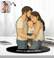 BK Gift Kişiye Özel Tam Boy Ghibli Çizim hşap Biblo-1, Arkadaşa Hediye, Sevgiliye Hediye, Ev Hediyesi