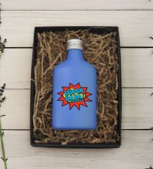BK Gift Kişiye Özel İsimli Baba Temalı Mavi Tasarım Cam Şişede 200 ml Kolonya-5, Babaya Hediye, Babalar Günü Hediyeleri, Hediyelik Baskılı Kolonya