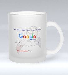 Kişiye Özel Google Katil Kim Cam Kupa Bardak - 1