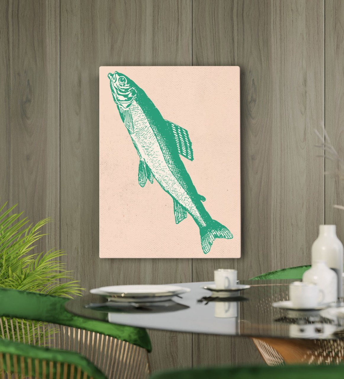 BK Gift Cafe & Bar & Restaurant Konseptli Kanvas Tablo 50x70cm-94