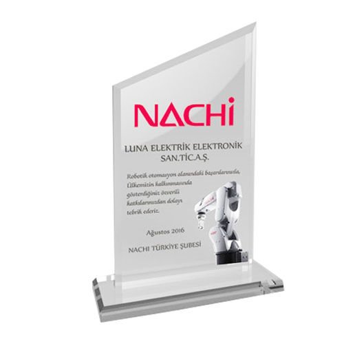 Kaplamasız Kristal Plaket 1001