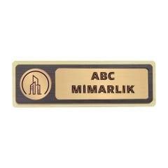 MDF Kapı İsimliği  18.5x6 cm