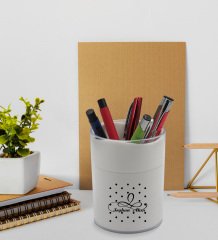BK Gift Kişiye Özel İsimli Beyaz Defter Kalem ve Kalemlik Hediye Seti - Model 4